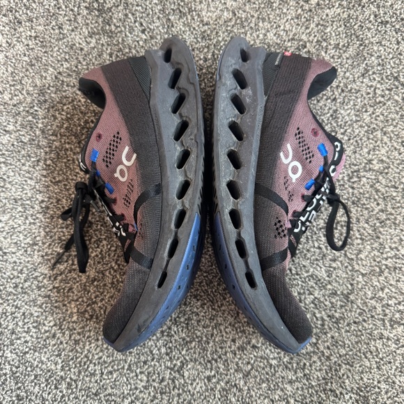 On Cloudstratus Men’s Running Shoes Size 9.5 Black Purple - Read - Picture 5 of 8